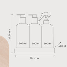 Load image into Gallery viewer, Dishwashing Liquid, Bench Spray &amp; Hand Wash + Tray
