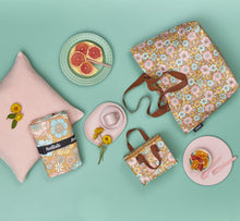 Load image into Gallery viewer, Kollab - Shopper Tote Retro Aqua Floral