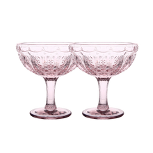 Load image into Gallery viewer, Wandering Folk Margarita Glass Set of 2