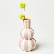 Load image into Gallery viewer, Happy Vase - Pink Stripe
