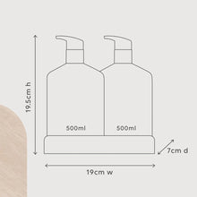 Load image into Gallery viewer, Shampoo &amp; Conditioner Duo + Tray - White Tea &amp; Argan oil