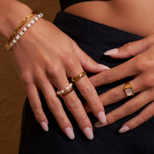 Load image into Gallery viewer, Arms Of Eve - Cleo Gold and Mother of Pearl Ring