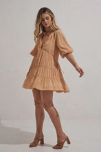 Load image into Gallery viewer, Mon Renn - Sundown Mini Dress Apricot