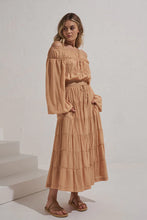 Load image into Gallery viewer, Mon Renn - Sundown Midi Skirt Apricot