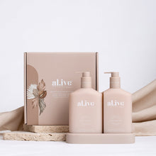 Load image into Gallery viewer, Wash &amp; Lotion Duo + Tray - Applewood &amp; Goji Berry
