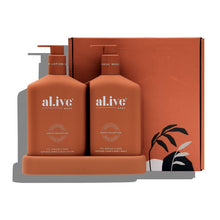 Load image into Gallery viewer, Wash &amp; Lotion Duo + Tray - Fig, Apricot &amp; Sage