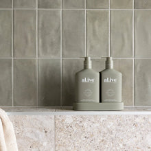 Load image into Gallery viewer, Wash &amp; Lotion Duo + Tray - Green Pepper &amp; Lotus