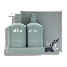 Load image into Gallery viewer, Wash &amp; Lotion Duo + Tray - Kaffir Lime &amp; Green Tea